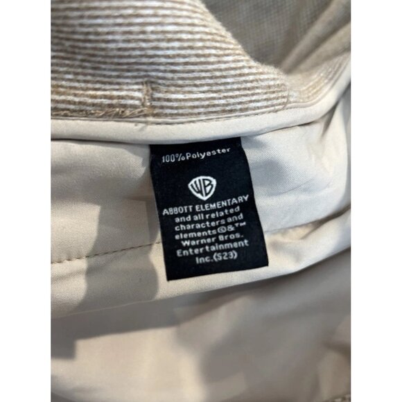 Abbott Elementary Jacket 🎓 Volume 1 Warner Bros Tan Shacket Size L - Picture 7 of 7